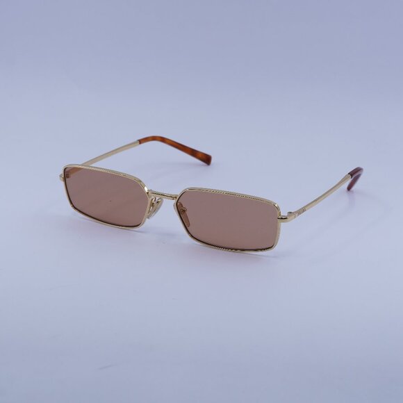 Prada PRA60S 5AK07V Sunglasses Gold Rectangle Frame - Picture 1 of 10